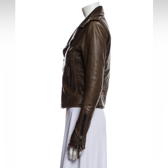 ‼️SOLD‼️ BALENCIAGA 2009 Brown Leather Moto Biker Jacket - Picture 2 of 3